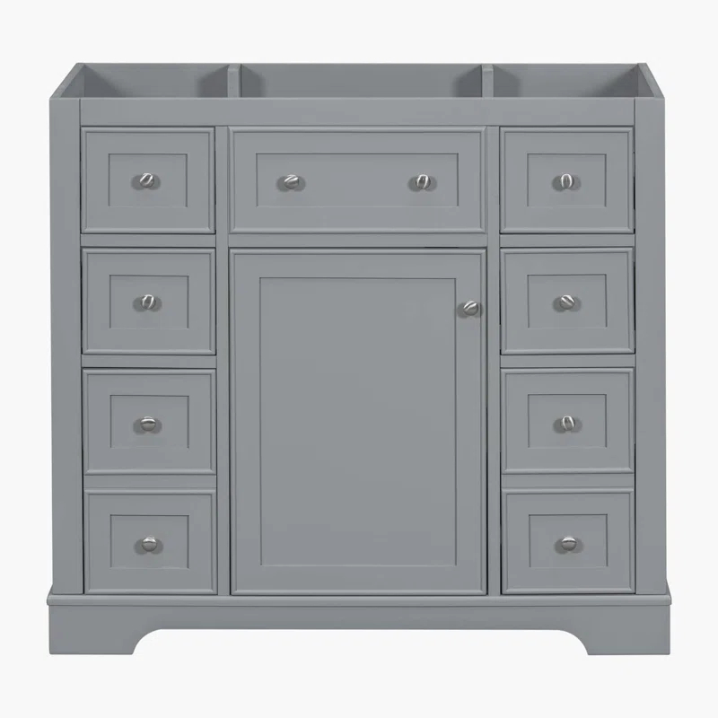 Beyong 33.4" H X 35.6" W X 17.9" D 35.6'' Single Bathroom Vanity Base Only
