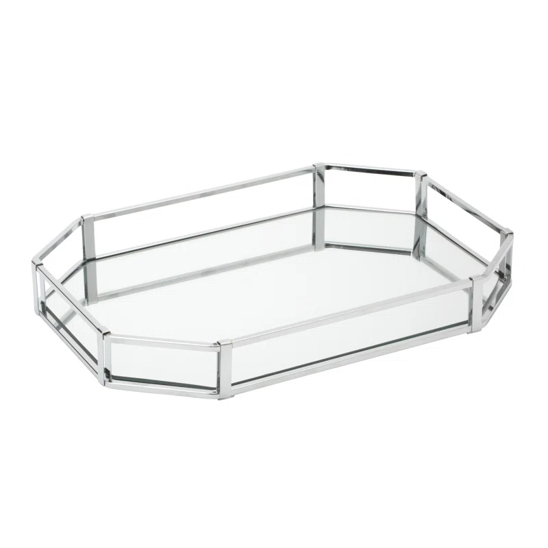 Simplify Trellas Octangular Design Mirror Vanity Tray & Reviews | Wayfair