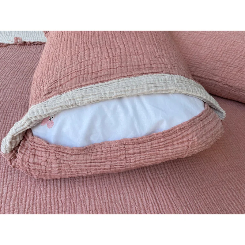 sussexhome Muslin Shams Turkish Cotton Pillow Sham (Set of 2)