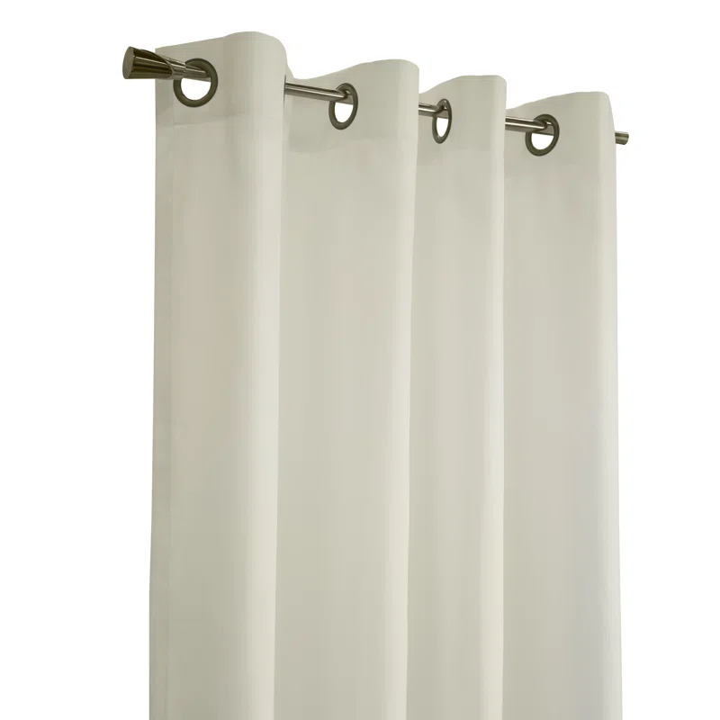 Thermalogic Galion Solid Color Semi-Sheer Thermal Grommet Single Curtain Panel