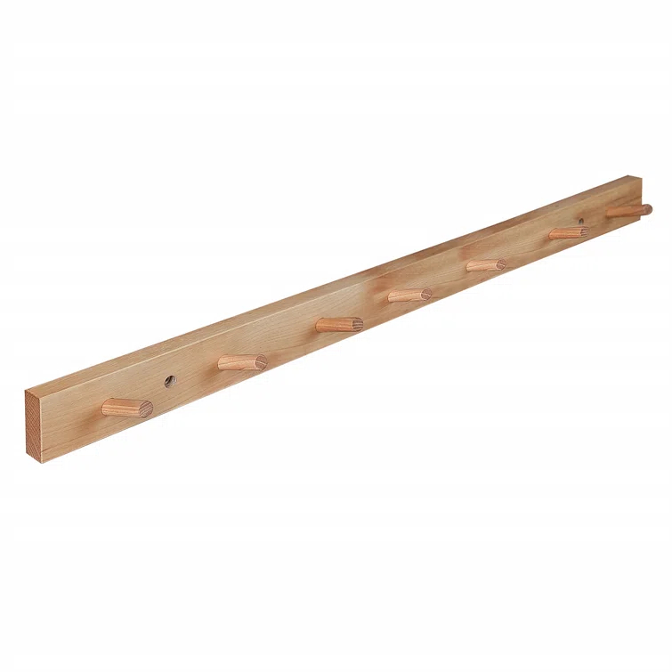 CONSDAN Solid Wood Wall Wall Mounted Coat Rack