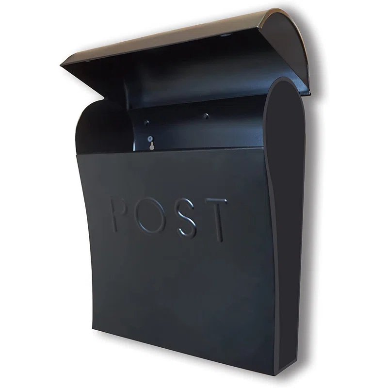 NACH Vicki Euro Farmhouse Max Water and Rust Protection Post Wall Mounted Mailbox