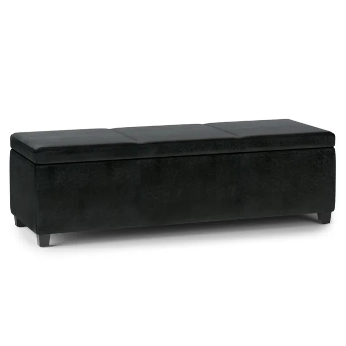 Simpli Home Avalon Extra Large Storage Ottoman Bench,Assembled