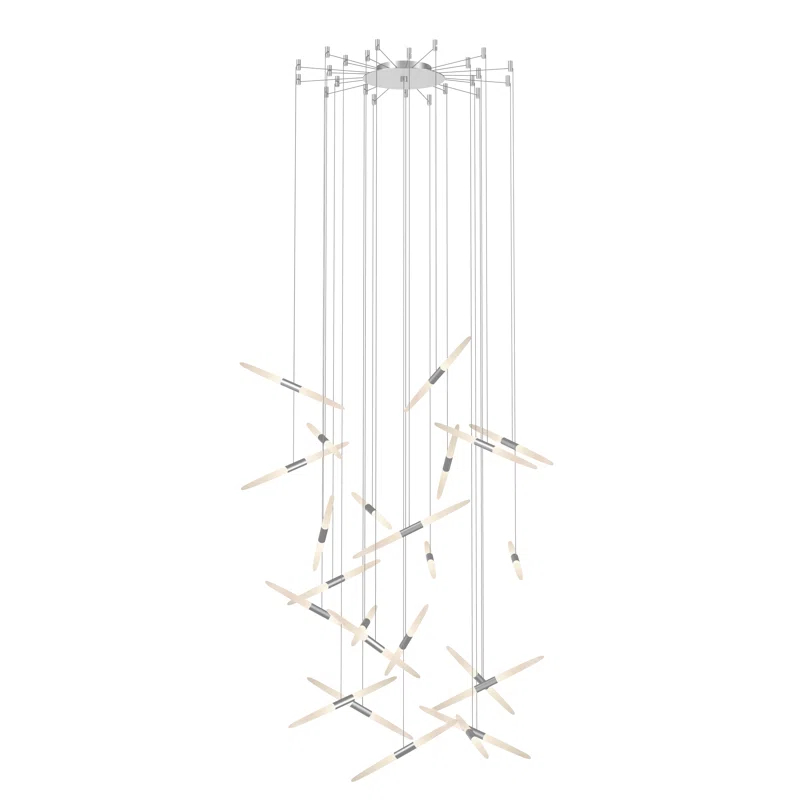 Ballet 24 - Light Dimmable LED Geometric Chandelier