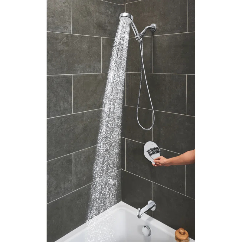 Eurosmart Cosmopolitan Single Handle Wall Mounted Tub Spout Trim with Diverter