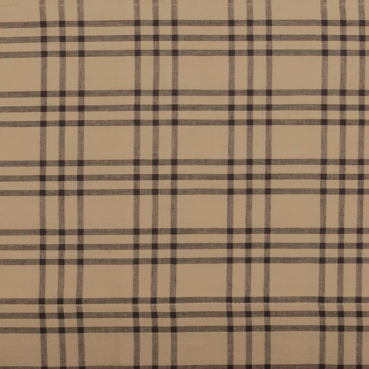VHC Brands Sawyer Mill Plaid Cotton Tailored Window Valance