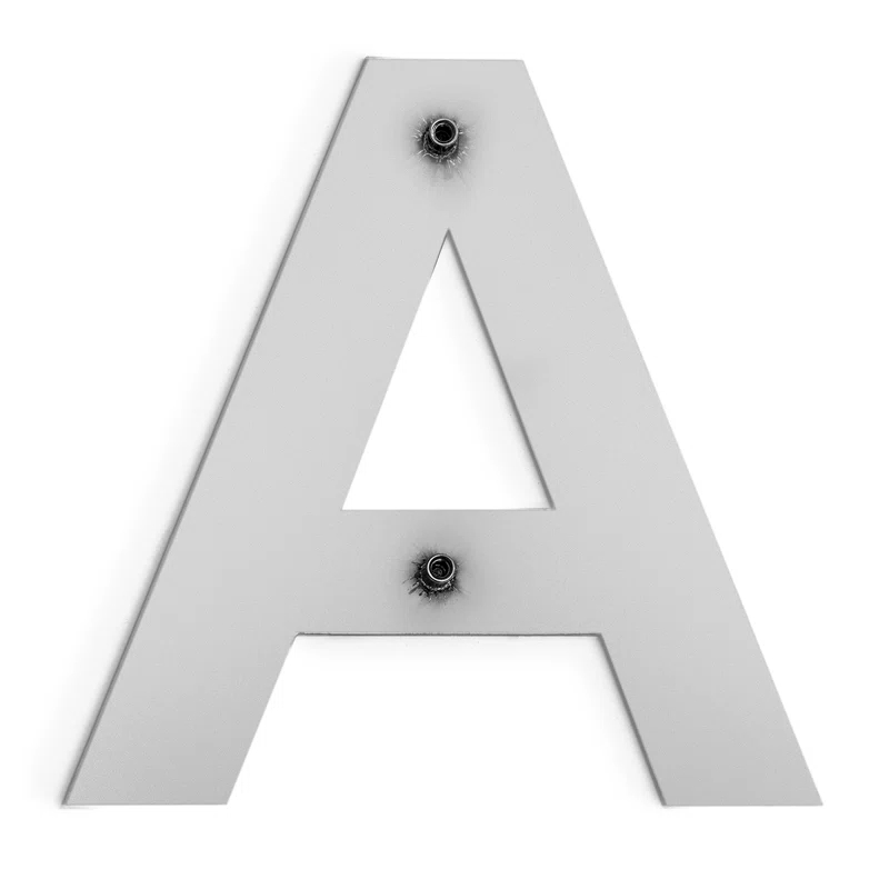 6'' H Stainless Steel House Letter