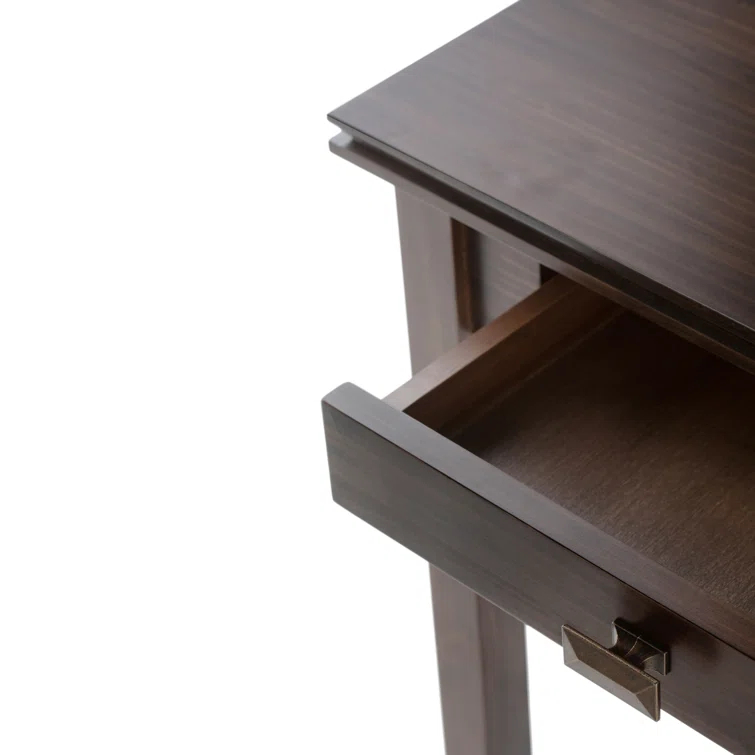 Simpli Home Artisan 46"W Solid Wood Storage Console Table with 2 Storage Drawers