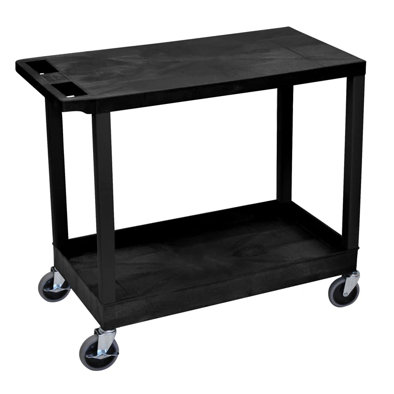 E Series Utility Cart with 1 Tub and 1 Flat Shelves