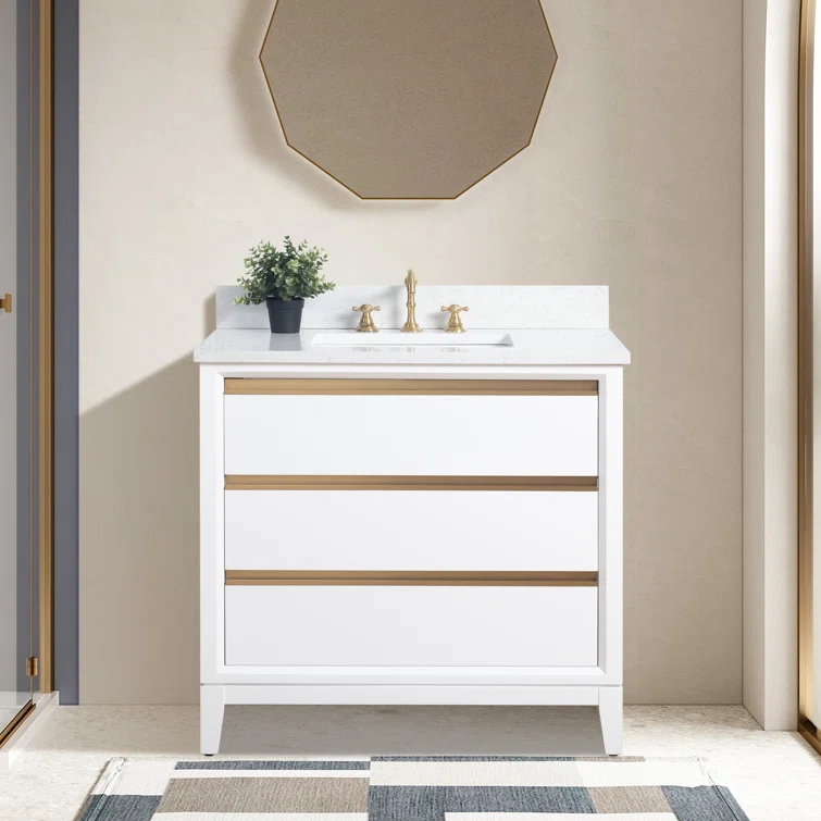Vanity Art 30 Single Bathroom Vanity with Top