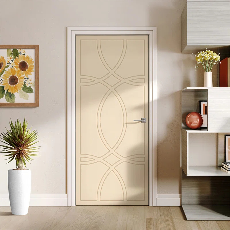 Calhome Hollow Paneled Painted Slab Door