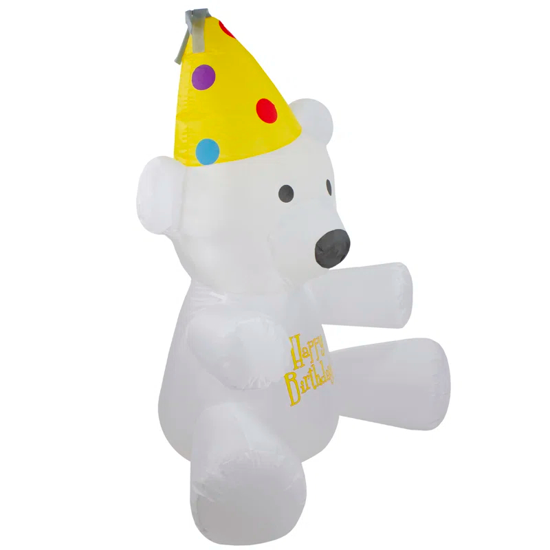 Northlight Seasonal Happy Birthday Bear Inflatable