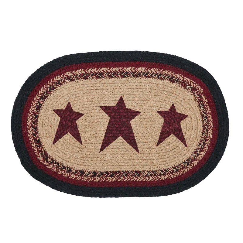 VHC Brands Connell Geometric Oval Placemat