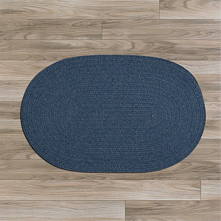 Colonial Mills Handmade Braided Federal Blue Area Rug