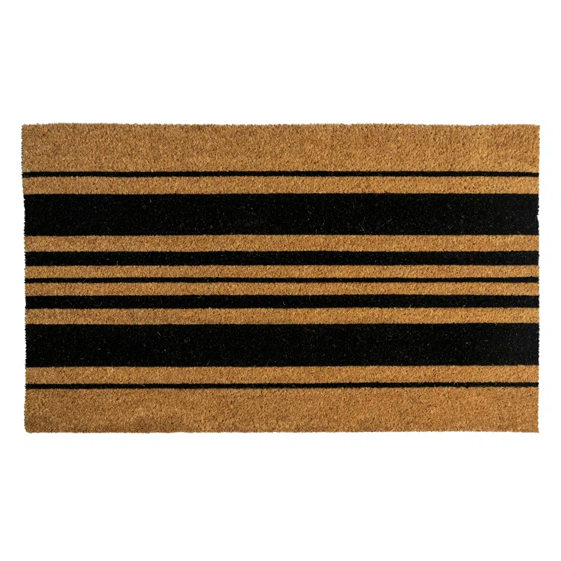 Entryways Bold Stripes Coir Doormat