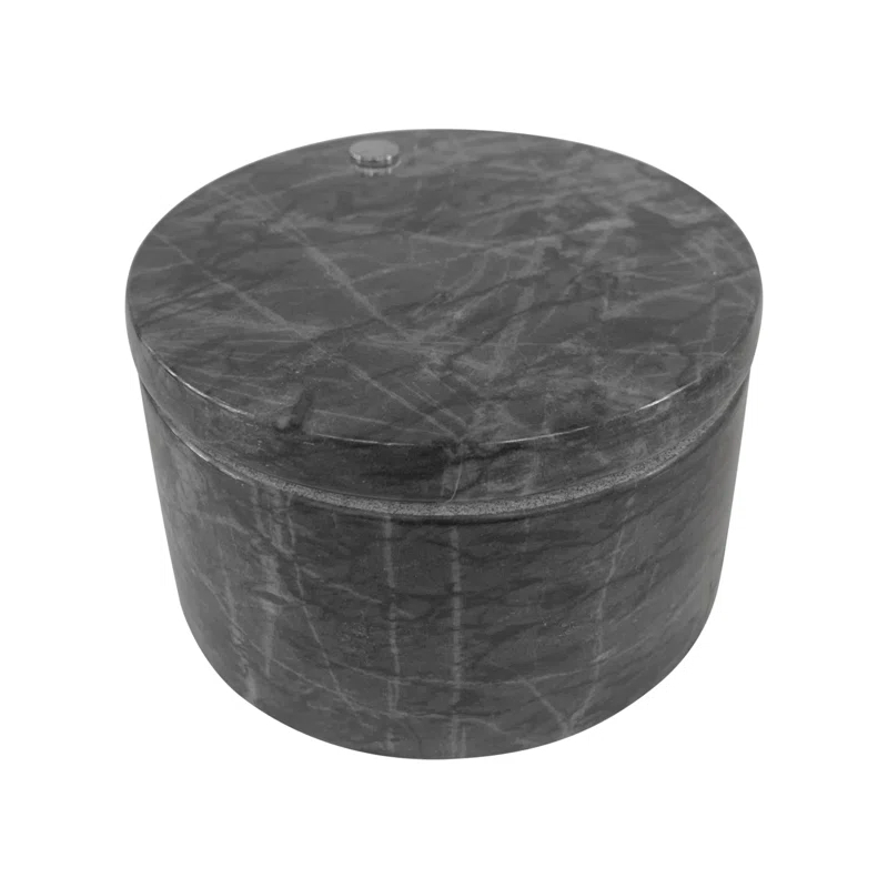 Fox Run Brands Fox Run Marble Double Salt Cellar, Black