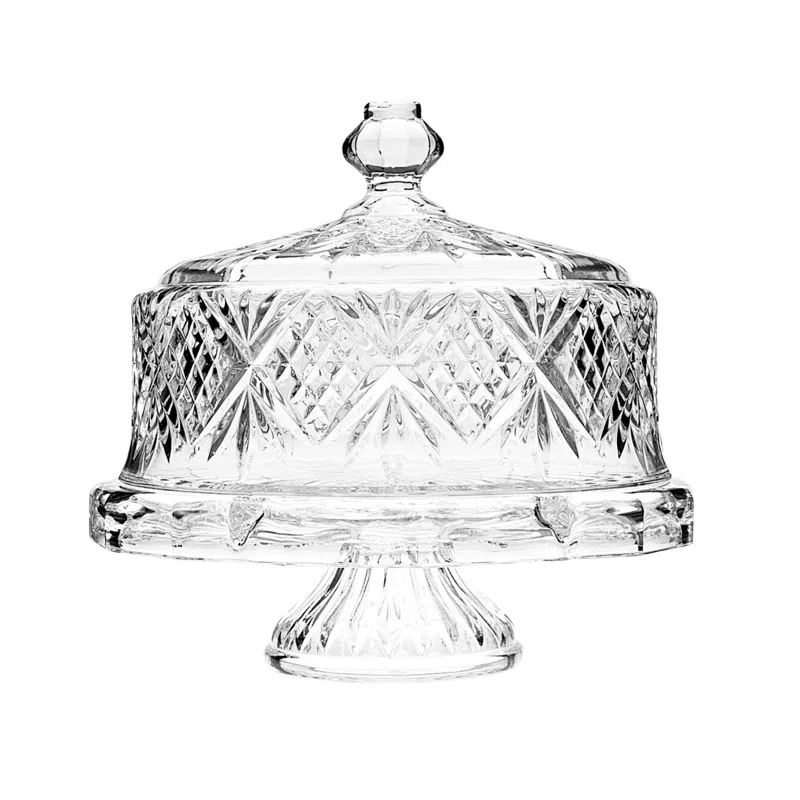 Dublin Crystal Footed Cake Dome