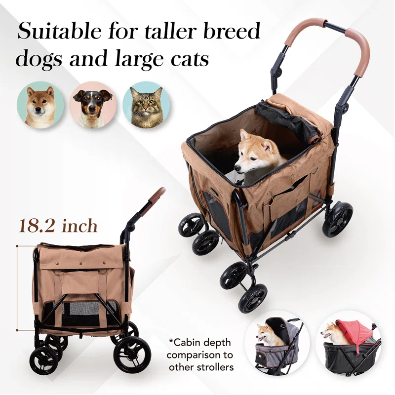 Ibiyaya Gentle Giant Pet Wagon - Dirty Peach