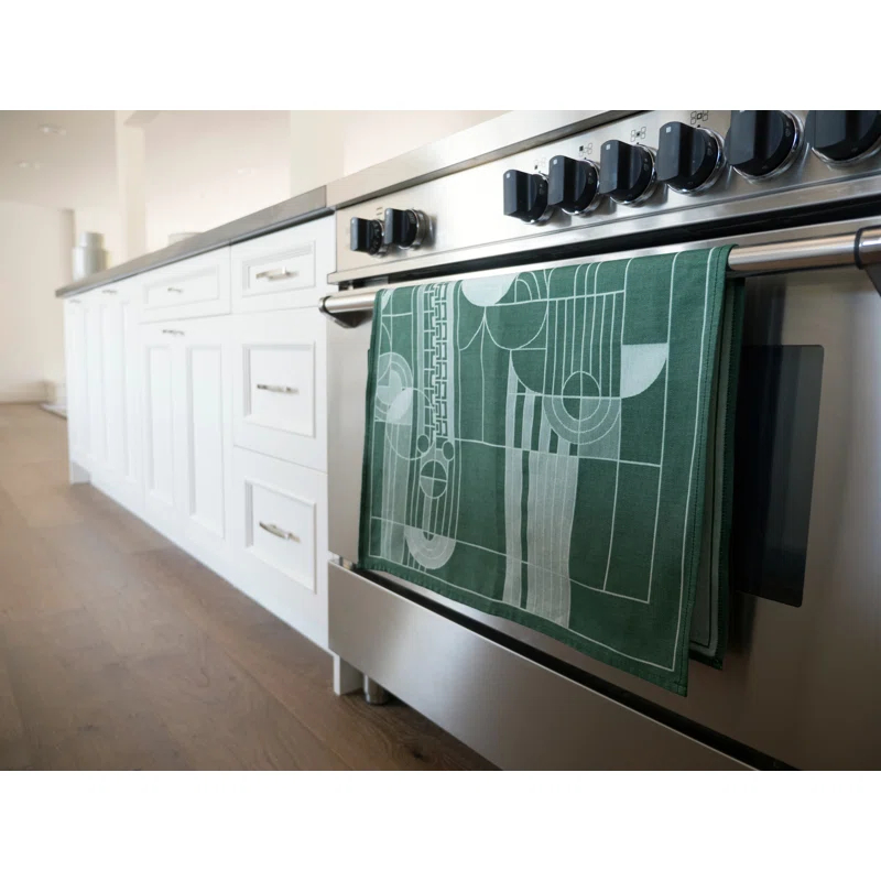 Frank Lloyd Wright Cotton Jacquard Kitchen Towel Linen Set (Set of 2)