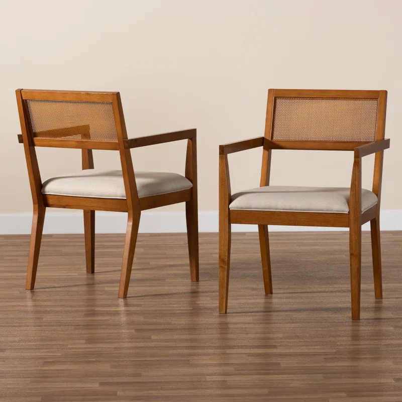 Bayou Breeze Crea Upholstered Armchair (Set of 2)
