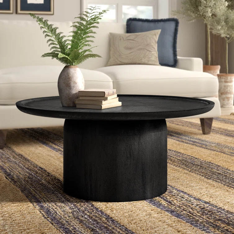 Birch Lane™ Ardo Solid Wood Pedestal Coffee Table & Reviews | Birch Lane