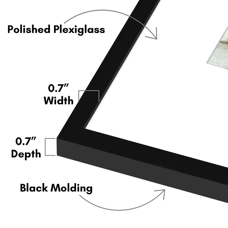 Americanflat Picture Frame with Oversized Mat - Gallery-Style Frames for Photos or Artwork - Multiple Sizes