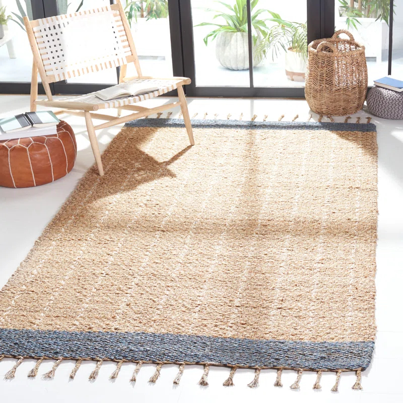 Sand & Stable™ Kevin Hand-Woven Cotton/Jute Gray/Beige Area Rug