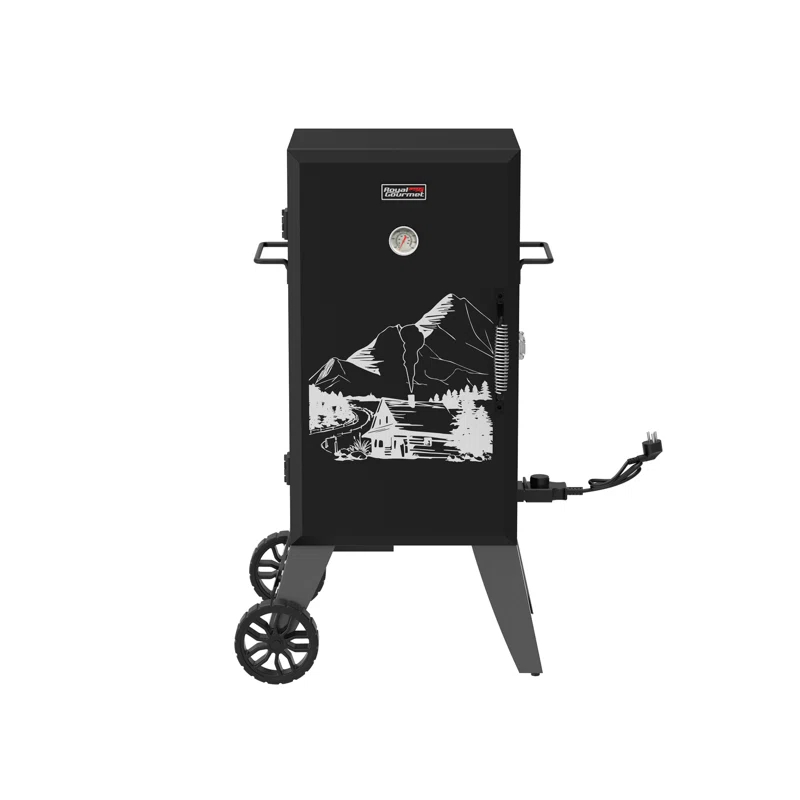 Royal Gourmet Royal Gourmet 28-Inch Analog Electric Smoker with 3 Cooking Grates, 1350W Output, Adjustable Temperature Control, Black