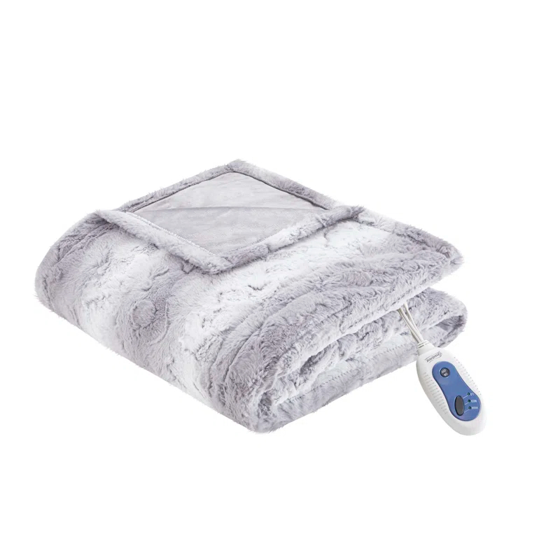 Beautyrest Beautyrest Zuri Oversized Heated Faux Fur Throw