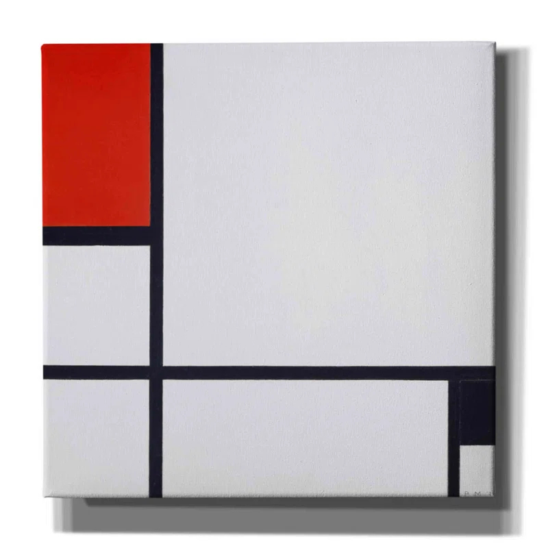 Estis " Composition No. I, With Red And Black, 1929 " by Piet Mondrian
