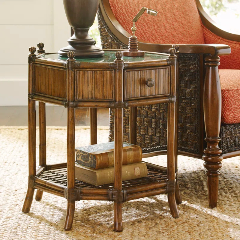 Tommy Bahama Home Bali Hai Flamingo Octagonal End Table