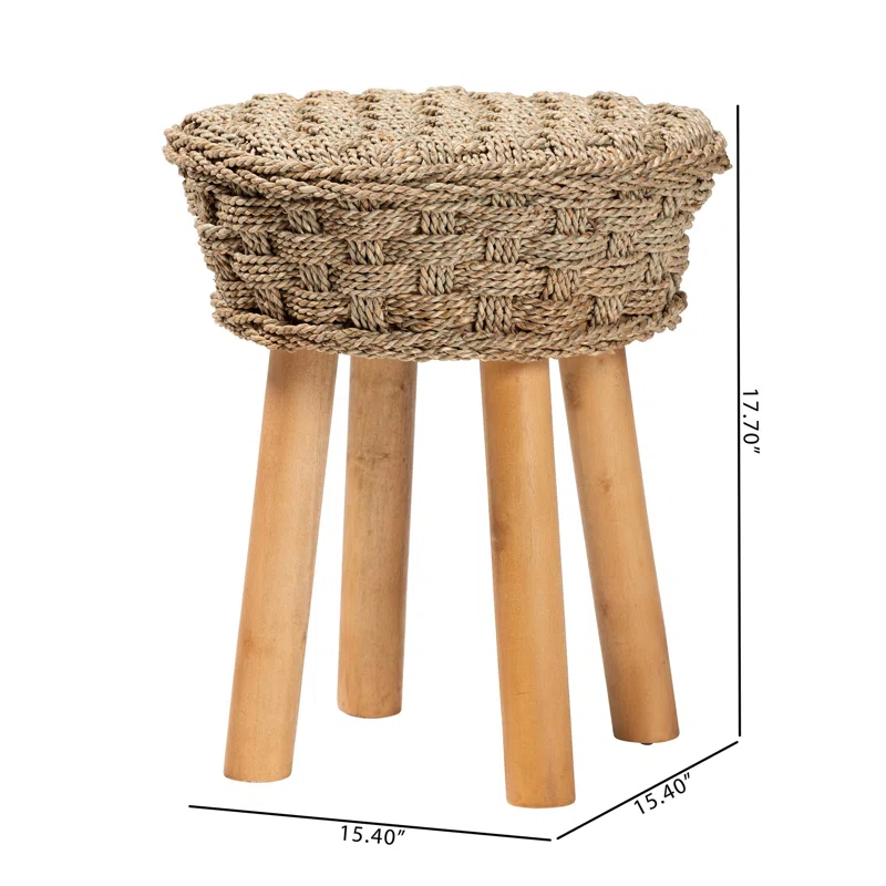 Seagrass Accent Stool