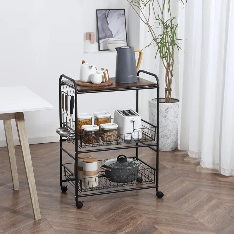 HomCom Kitchen Cart