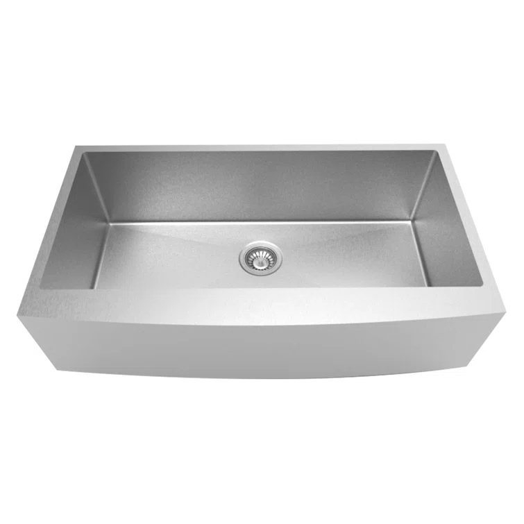 LUKX Farmhouse Single Bowl Stainless Steel Kitchen Sink HU3322S