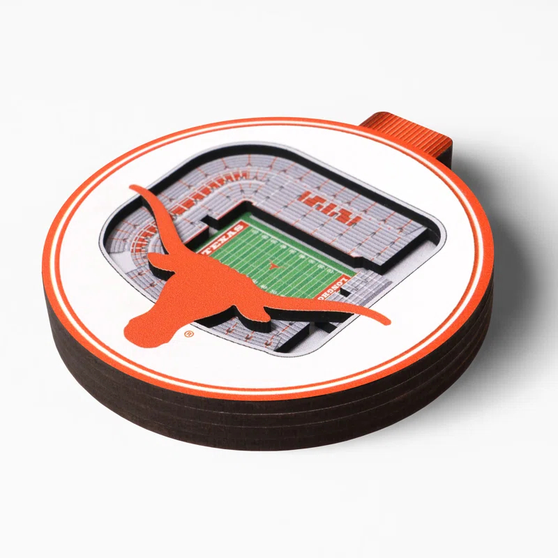 YouTheFan Wood Sports Holiday Shaped Ornament