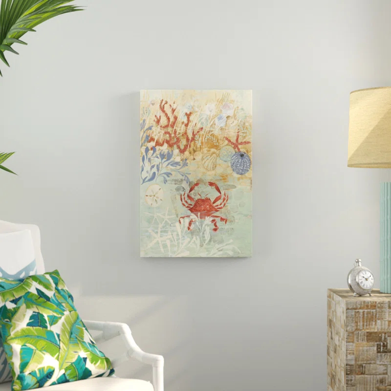 Highland Dunes " Coastal Floral Frenzy IV Premium " by Alan Hopfensperger