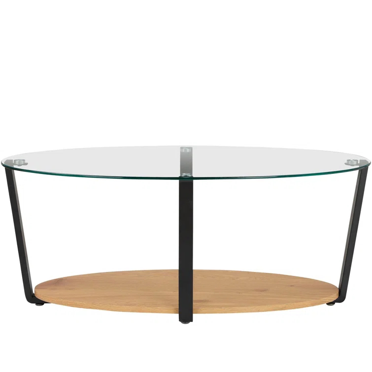 Ren Home Nessa Glass Top Coffee Table