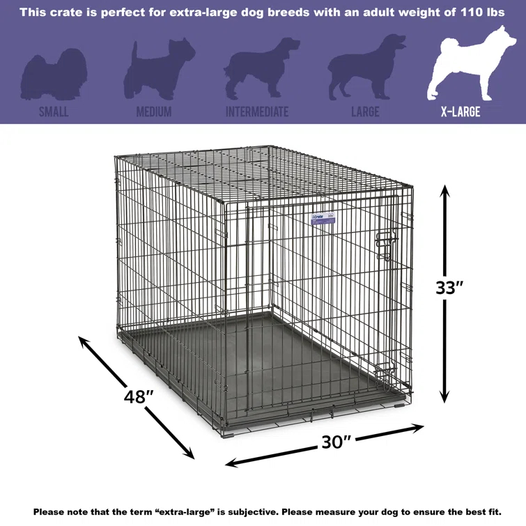 Midwest Homes For Pets MidWest Homes for Pets Newly Enhanced Single Door iCrate Dog Crate Includes Divider Panel