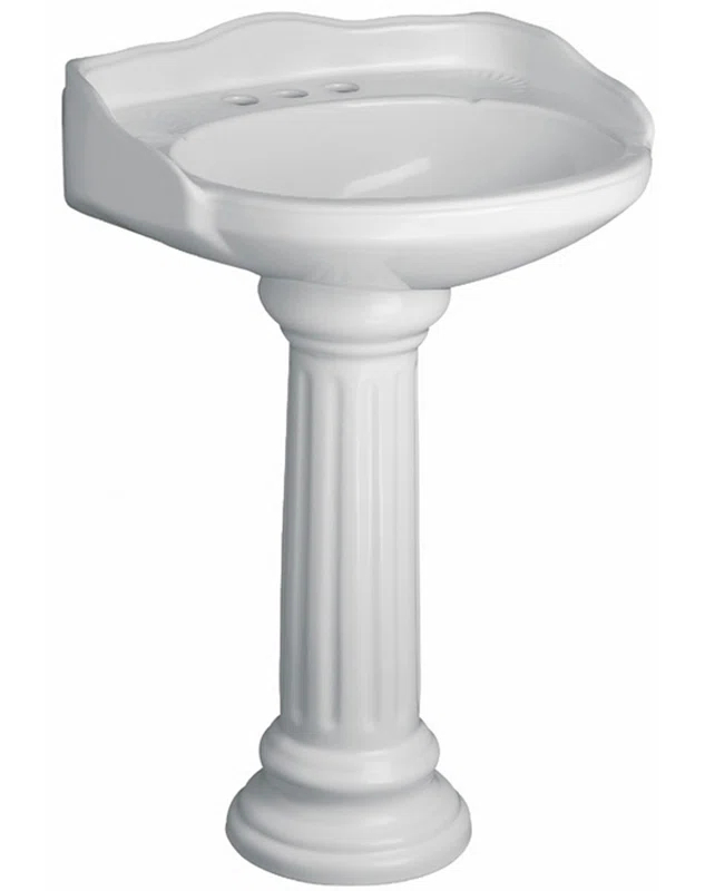 Barclay Barclay Victoria 21.75'' Vitreous China Oval Bathroom Sink with Overflow 3-758WH