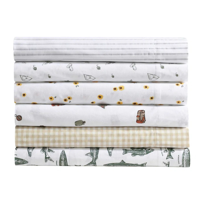 Eddie Bauer Eddie Bauer Printed Cotton Percale Sheet Sets