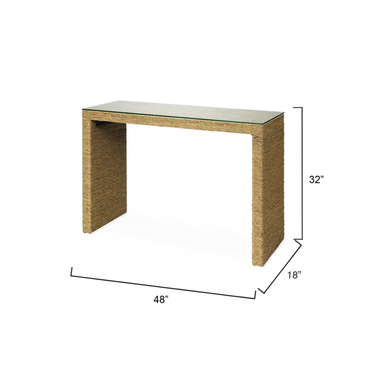 Logan Seagrass Console Table (48")