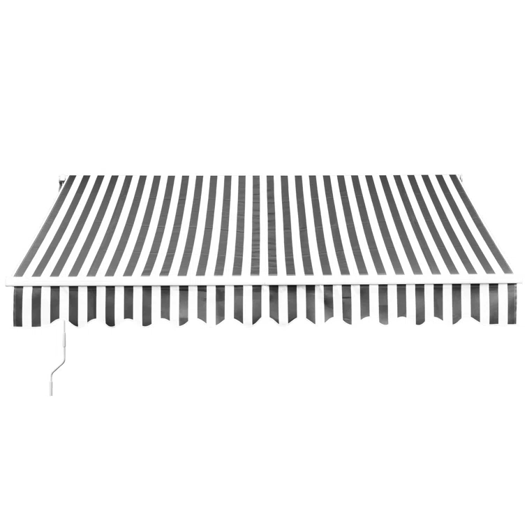 MCombo Manual Retractable Patio Door/Window Awning, Sunshade Shelter Outdoor Canopy