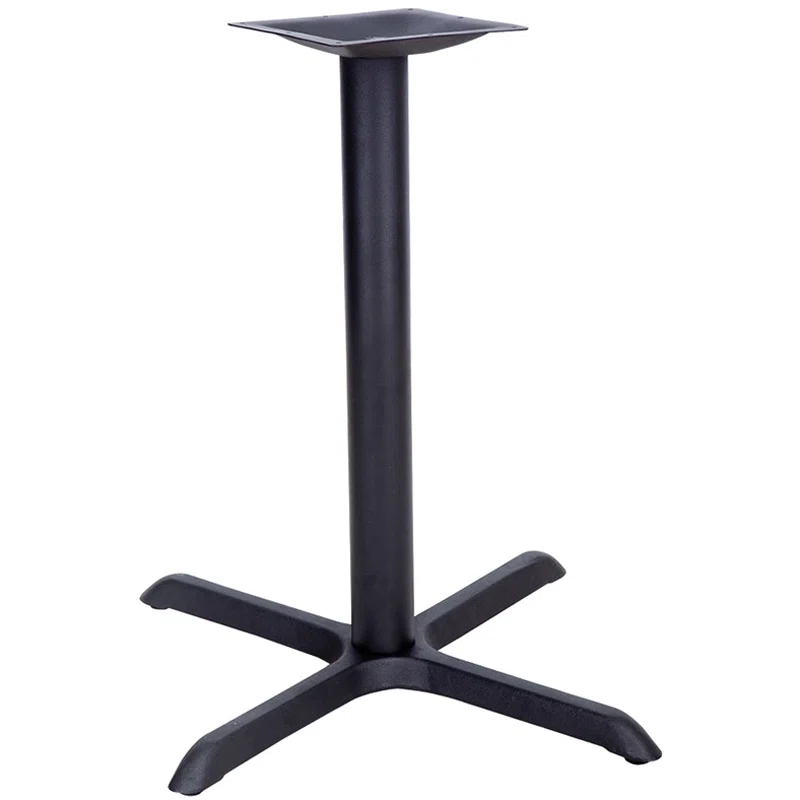 Flash Furniture Beverly 22" x 22" Restaurant Table X-Base with 3" Dia. Bar Height Column
