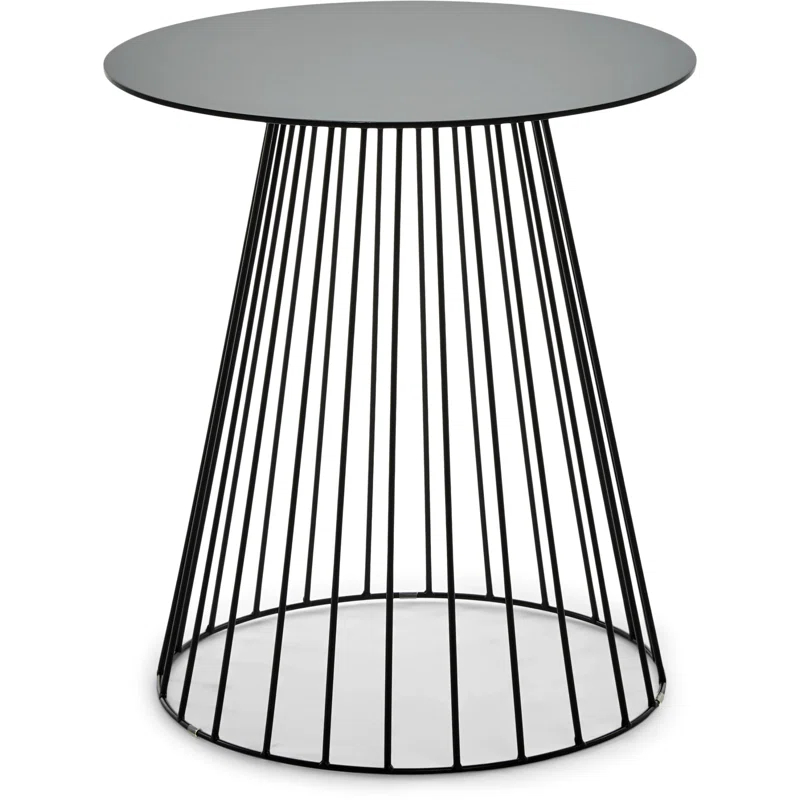 Adore Decor Adore Decor Element Modern Industrial Design Round Side Table