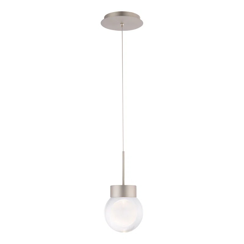 Double BubbleSingle Globe Dimmable LED Pendant