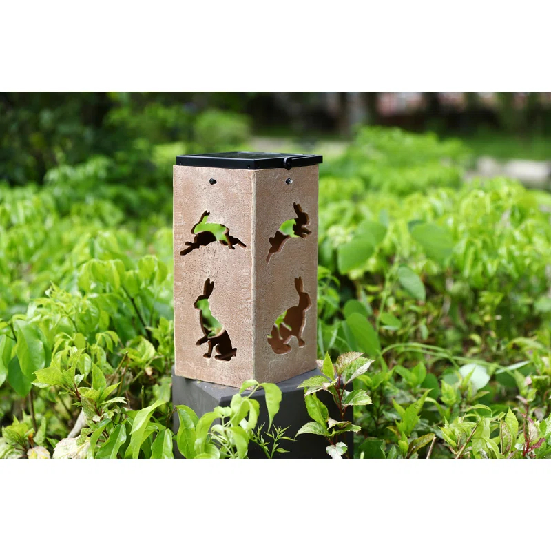 Techko Solar Themed Silhouette Indoor/Outdoor Garden Décor Lantern