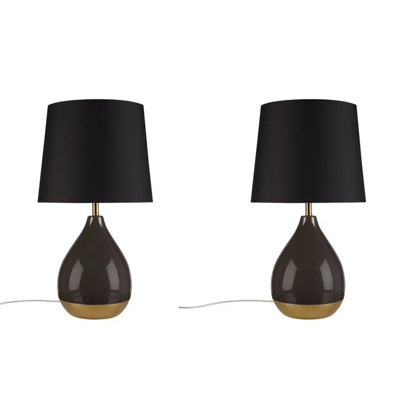 Hokku Designs 2-Tone Ceramic Table Lamp Set Of 2 See Below