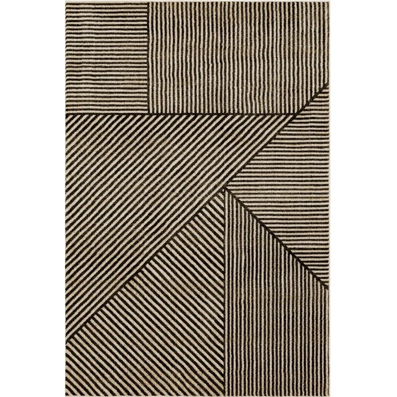 Bobby Berk Home Linea Geometric Striped Woven Polyester Area Rug