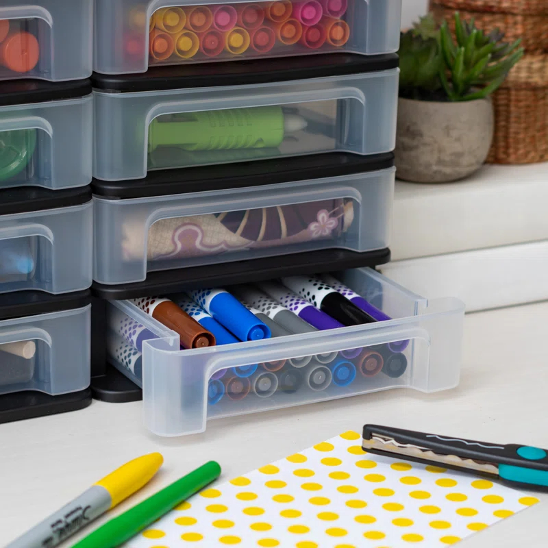 IRIS USA, Inc. Compact System Desk Organizer - Set of 2
