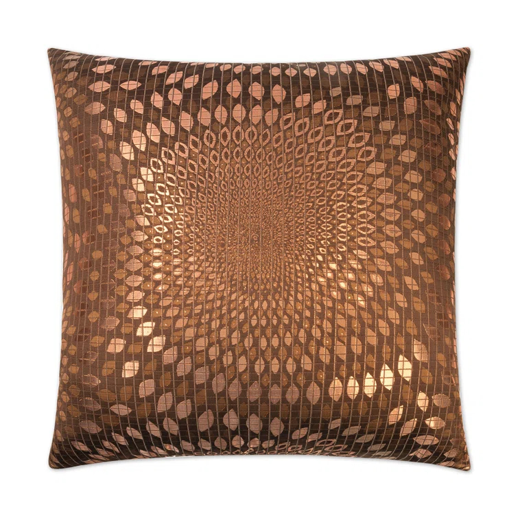 D.V. Kap Whirl Geometric Reversible Throw Pillow